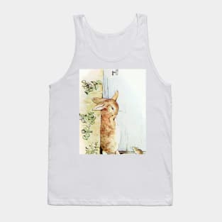 Peter Asks a Mouse the Way to the Gate - Beatrix Potter Tank Top